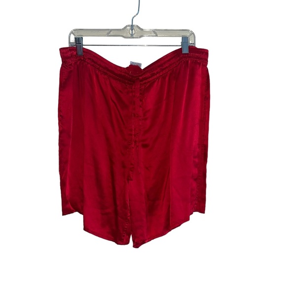 Vintage Red 100% Silk Pajamas bottoms Sz M - Picture 1 of 3